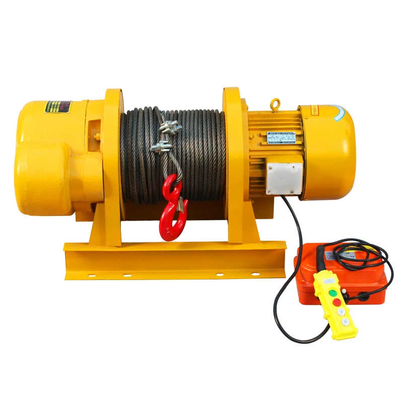 Double Braking Building Crane Electric Cable Pulling Hoist Winch