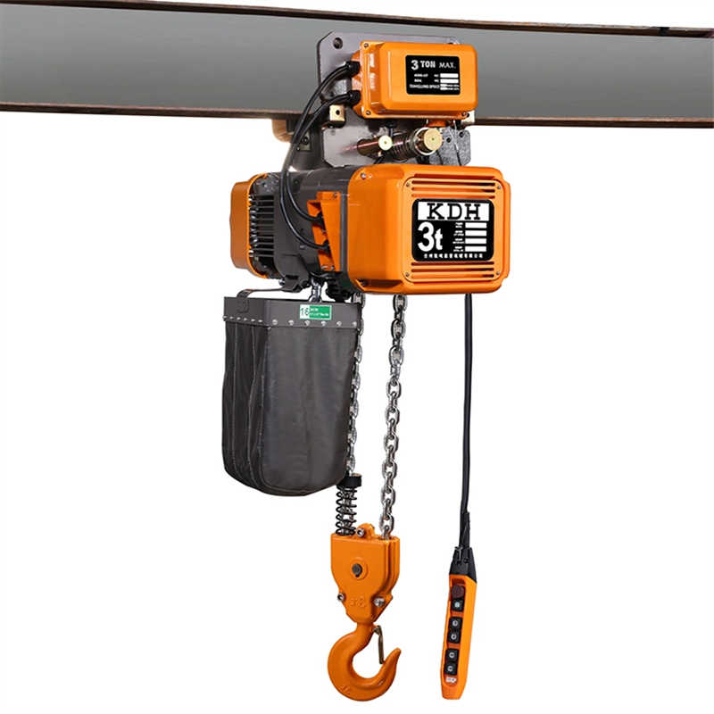 3 Ton Electric Chain Hoist Two Chain with High Working Efficiency