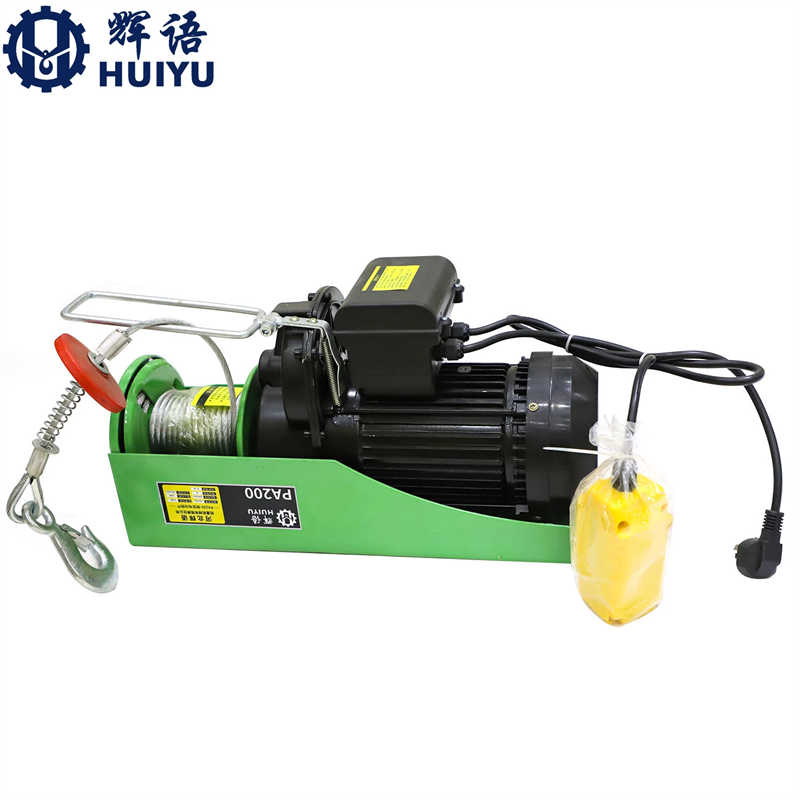 High Quality 220V Mini 100kg 200kg Electric Hoist Building Construction Used