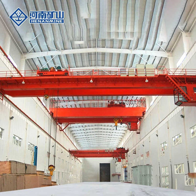 Double Girder Overhead Crane with Running Double Winch Trolley for Indoor