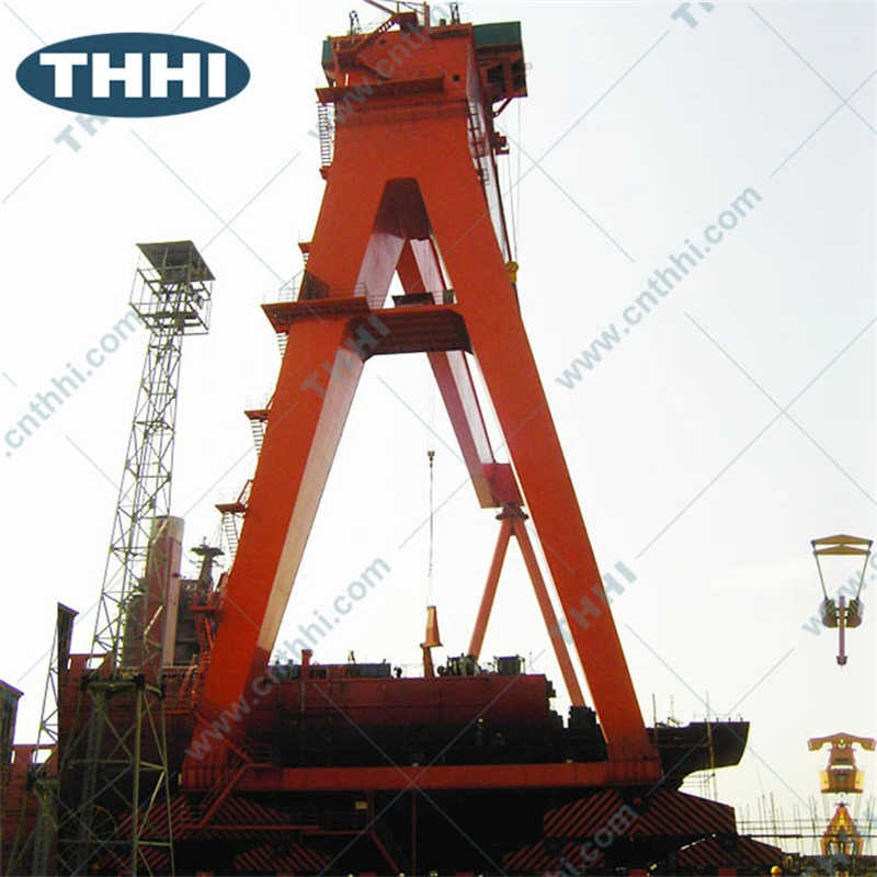 Mec250t- 60m Shipbuilding Goliath Single Girder Gantry Crane