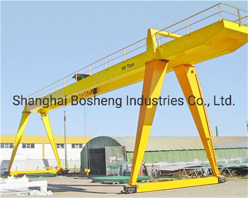 Mh 20t Single Girder Gantry Crane with Electric Wirerope Hoist Outdoor Use