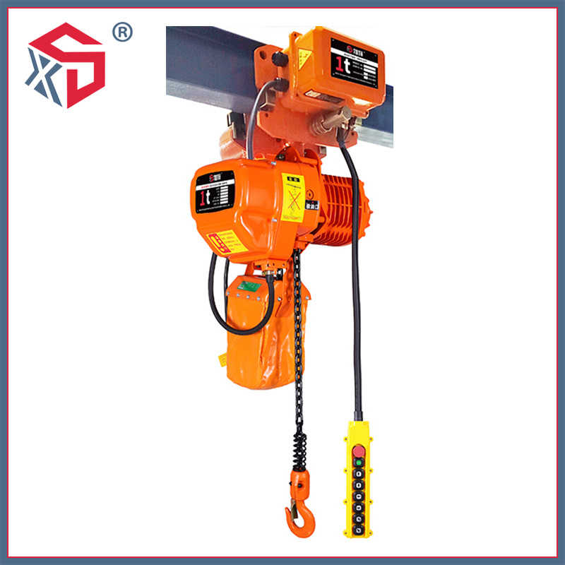 380V Hhbb 1 Ton Electric Chain Hoist with Trolley