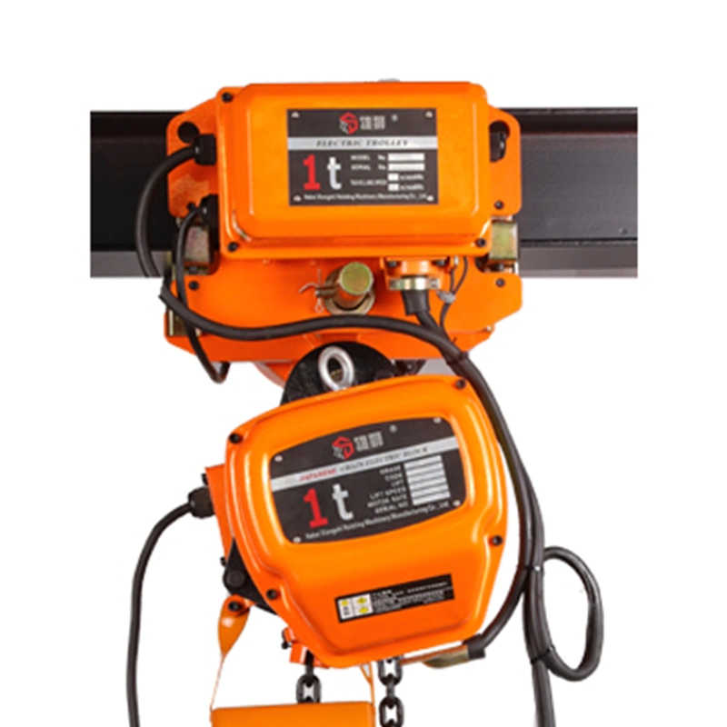 380V Hhbb 1 Ton Electric Chain Hoist with Trolley