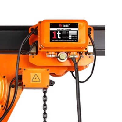 1t Single/Double Speed Low Headroom Type Electric Chain Hoist with Trolley