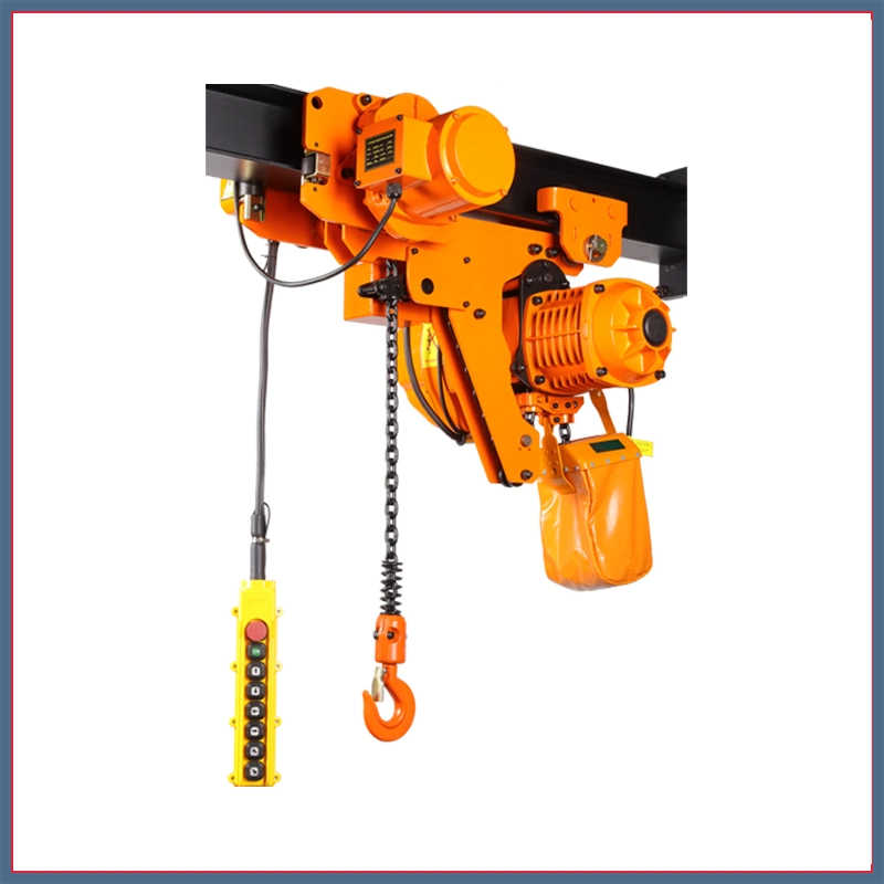 1t Single/Double Speed Low Headroom Type Electric Chain Hoist with Trolley