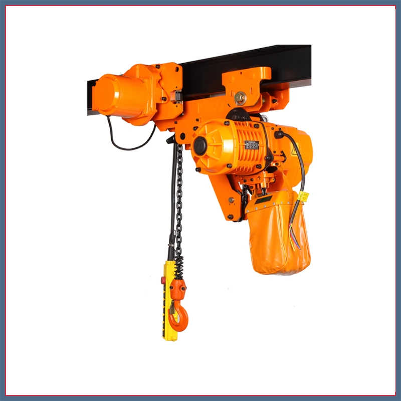 1t Single/Double Speed Low Headroom Type Electric Chain Hoist with Trolley