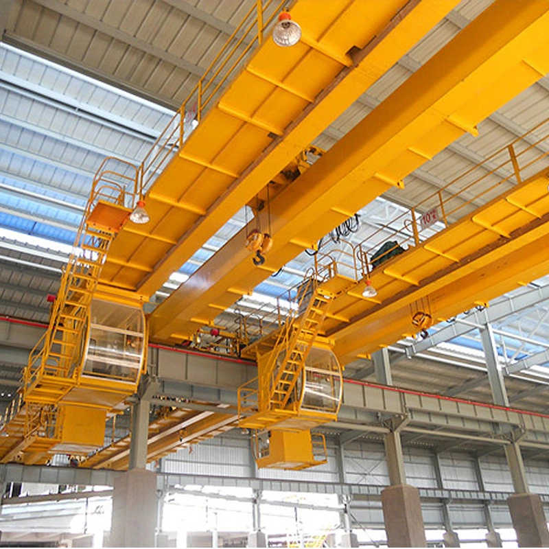 Electric Winch Double Girder Overhead Crane Price with Trolly