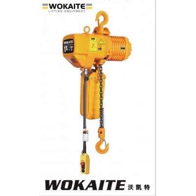 Single Phase 220V, 380V Electric Chain Hoist 1 Ton Crane Hoist with Hook