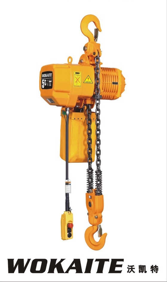 5ton Electric Chain Crane Hoist with Trolley Wokaite Customized Electric Hoist