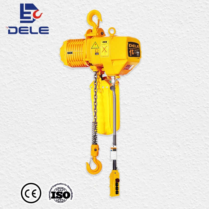 Fixed 500kg Mini Electric Chain Lifting Hoist with Single Grider