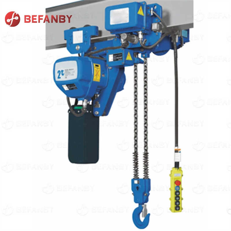 Portable Low Headroom Heavy Lifting Electric Chain Hoist 3 Ton