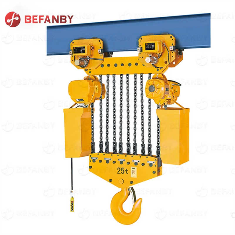 Building Board Low Headroom Heavy Lifting Electric Chain Hoist 4 Ton