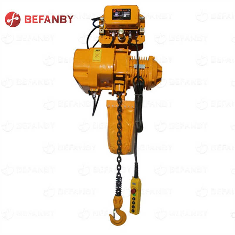 Building Board Low Headroom Heavy Lifting Electric Chain Hoist 4 Ton