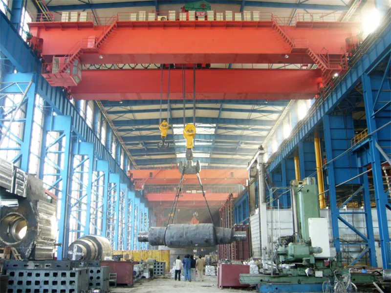 Electric 50/15t Heavy Duty Qd Hanger Bridge Crane with Grab