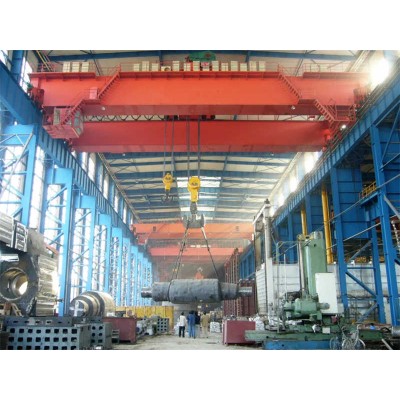 Electric 50/15t Heavy Duty Qd Hanger Bridge Crane with Grab