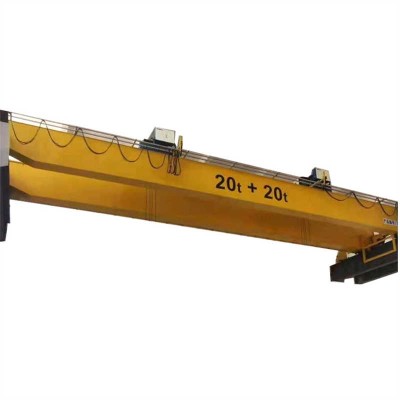 25 Ton Heavy Duty Shop Motor Drive Double Girder Bridge Overhead Crane