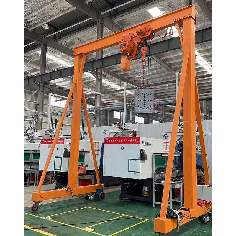 1.5t Indoor Outdoor Trackless Mobile Movable Portable Gantry Crane