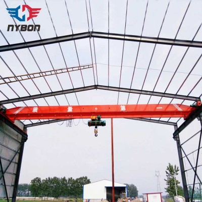 Steel Structure Factory Building Use Overhead Crane for Hoisting The Material