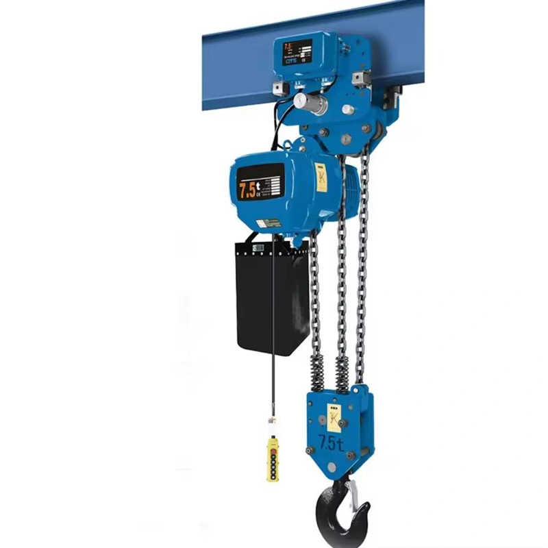 Low Headroom Electrical 220V 380V Motor Drive High Speed Electric Chain Hoist