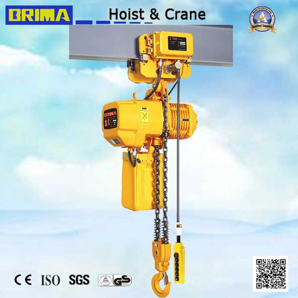 5ton Electric Chain Hoist with Hook Suspension (Single Speed)