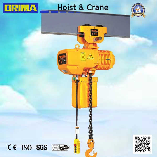 5ton Electric Chain Hoist with Hook Suspension (Single Speed)