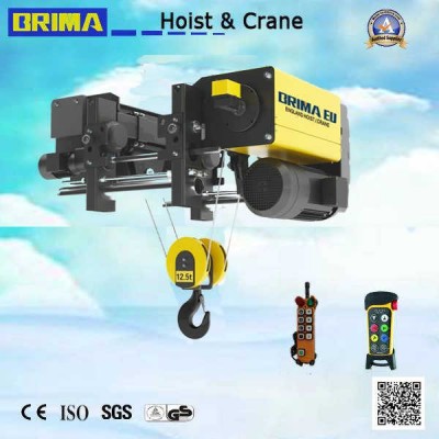 Brima 3.2t 12m Lifting European Double Girder Electric Wire Rope Hoist