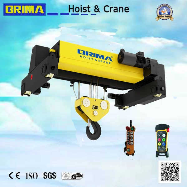 Brima 10t 18m Lifting European Double Girder Electric Wire Rope Hoist