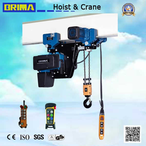 1ton Germany European Double Hook Electric Chain Hoist for Industrial Lifting