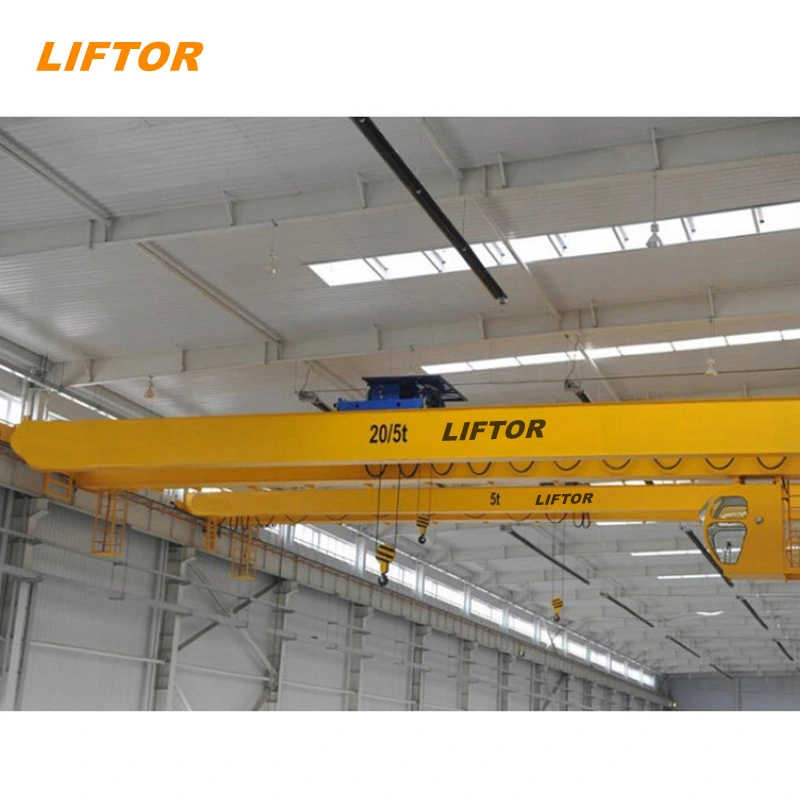 Liftor Brand Double Girder 10 Ton Overhead Bridge Cranes for Lifting Rebar