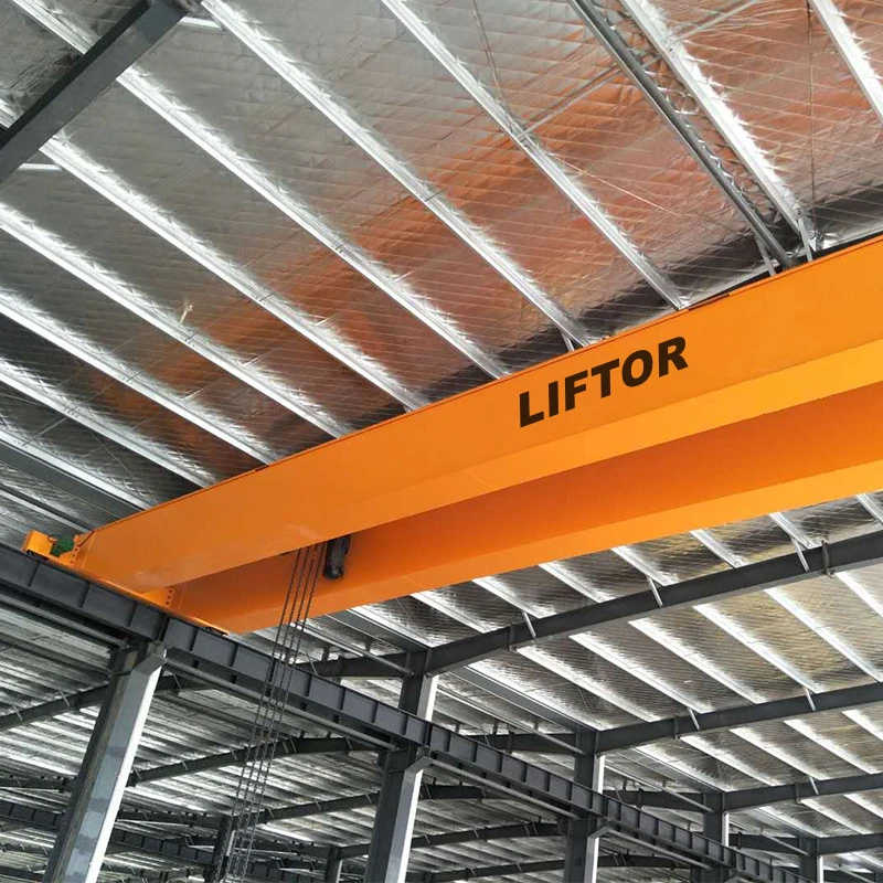 Liftor Brand Double Girder 10 Ton Overhead Bridge Cranes for Lifting Rebar