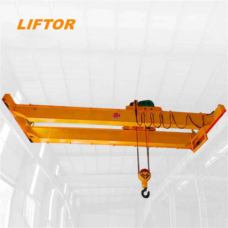 Liftor Brand Double Girder 10 Ton Overhead Bridge Cranes for Lifting Rebar