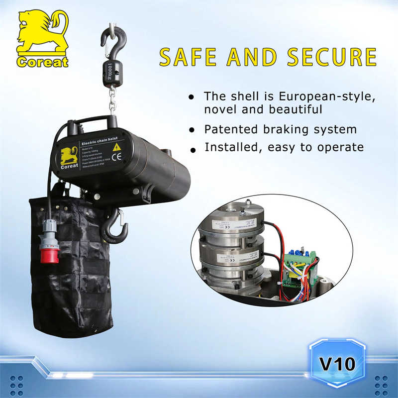 CE 1000kg Electric Chain Hoist German Technology European Standard