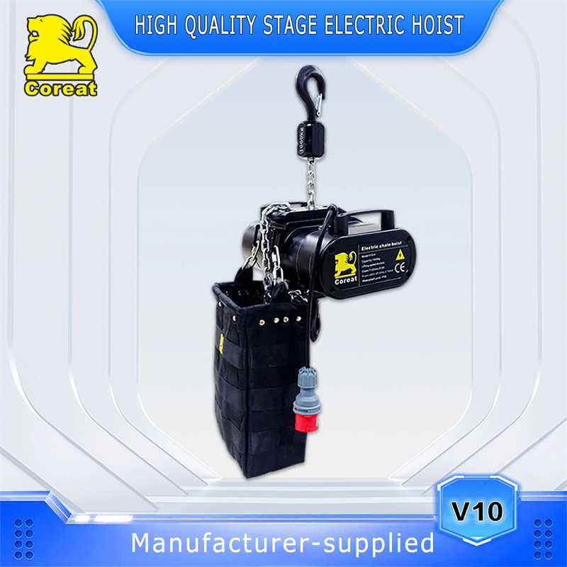 Electric Chain Hoist 1ton Stage Lifting Equipment Winch Block