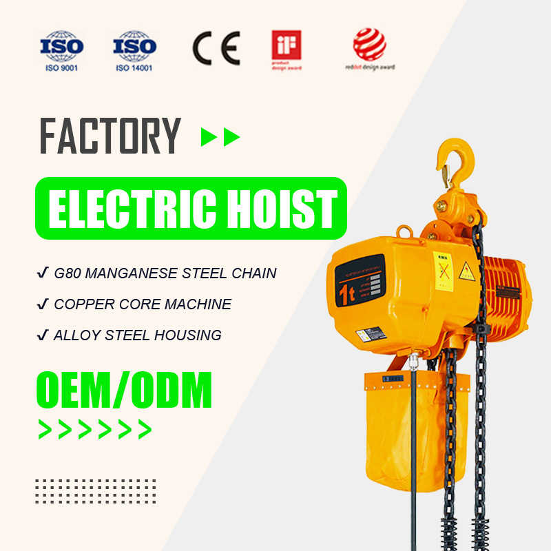 Chinese Manufacturers Cost Performance Electrical Motor Electric Chain Hoist