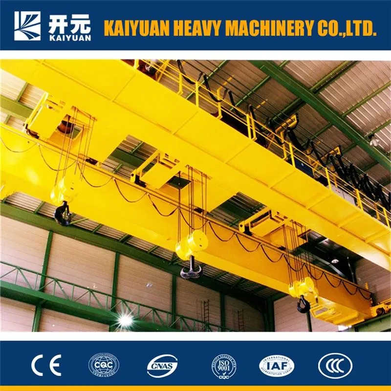 50t Movable Winch Trolley Double Girder Overhead Bridge Crane