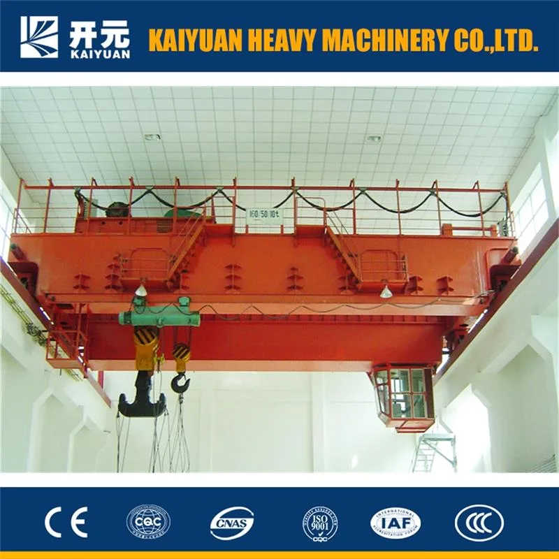 50t Movable Winch Trolley Double Girder Overhead Bridge Crane