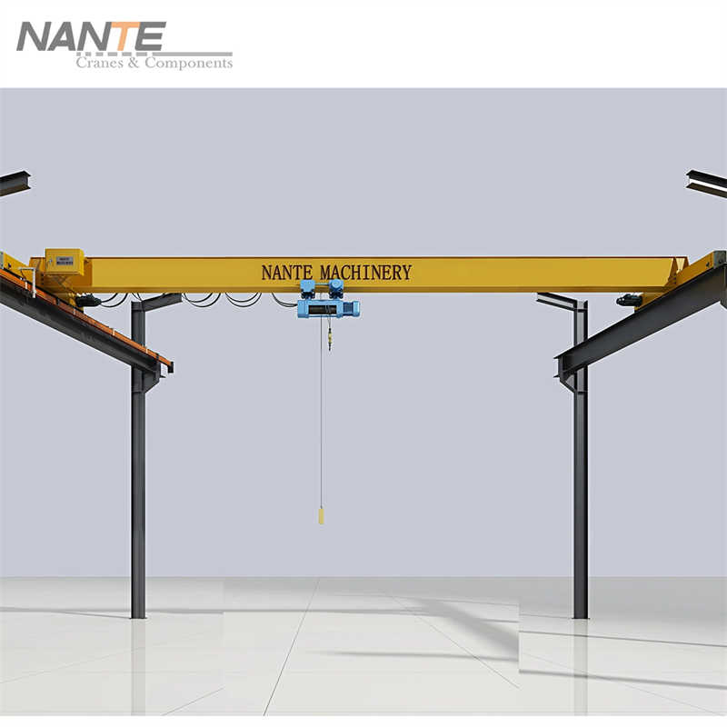 15t-13m/9m Single Girder Overhead Crane in Industrial Workshop