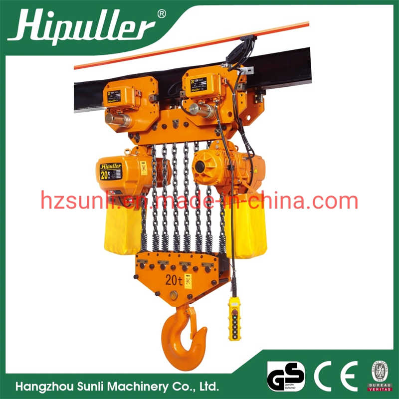 0.3t to 100t 3 Phases or 1 Phase 380V or 220V Electric Chain Pulley Block