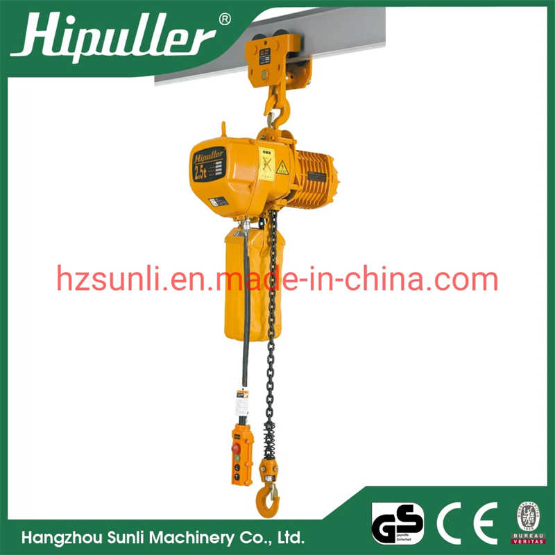 0.3t to 100t 3 Phases or 1 Phase 380V or 220V Electric Chain Pulley Block