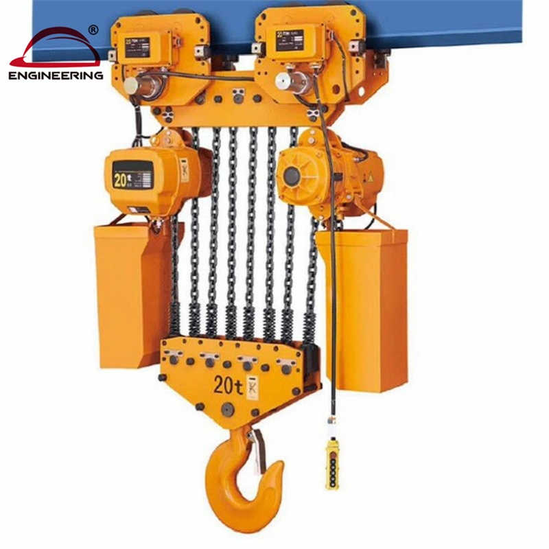 10 Tons High Quality Electric Chain Hoist Block with Trolley