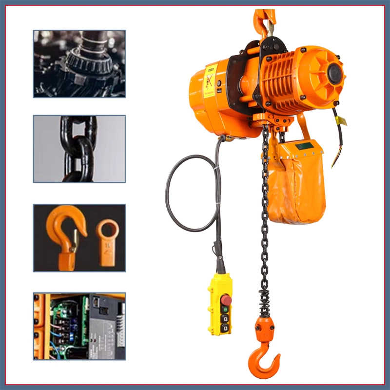 Electric Chain Hoist with Hook Lifting Hoist Construction