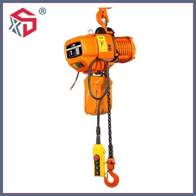 1 Ton Hhbb Single/Double Speed Electric Chain Hoist with Hook/Motorized Trolley