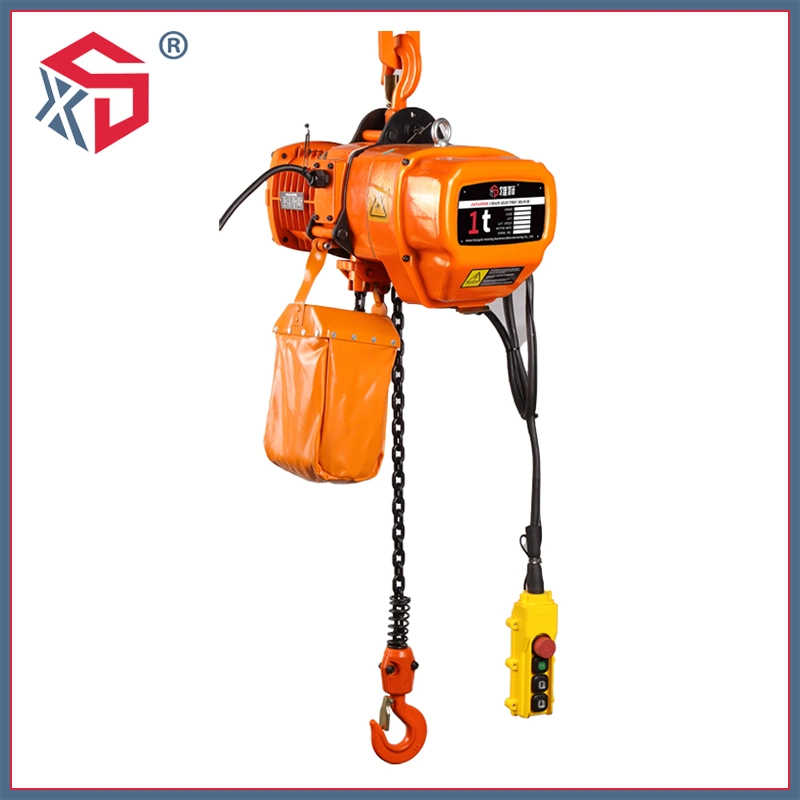 1 Ton Hhbb Single/Double Speed Electric Chain Hoist with Hook/Motorized Trolley