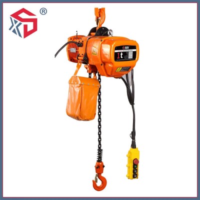 1 Ton Hhbb Single/Double Speed Electric Chain Hoist with Hook/Motorized Trolley