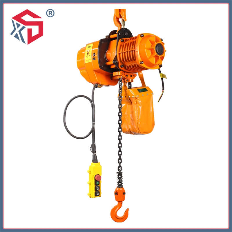 1 Ton Hhbb Single/Double Speed Electric Chain Hoist with Hook/Motorized Trolley