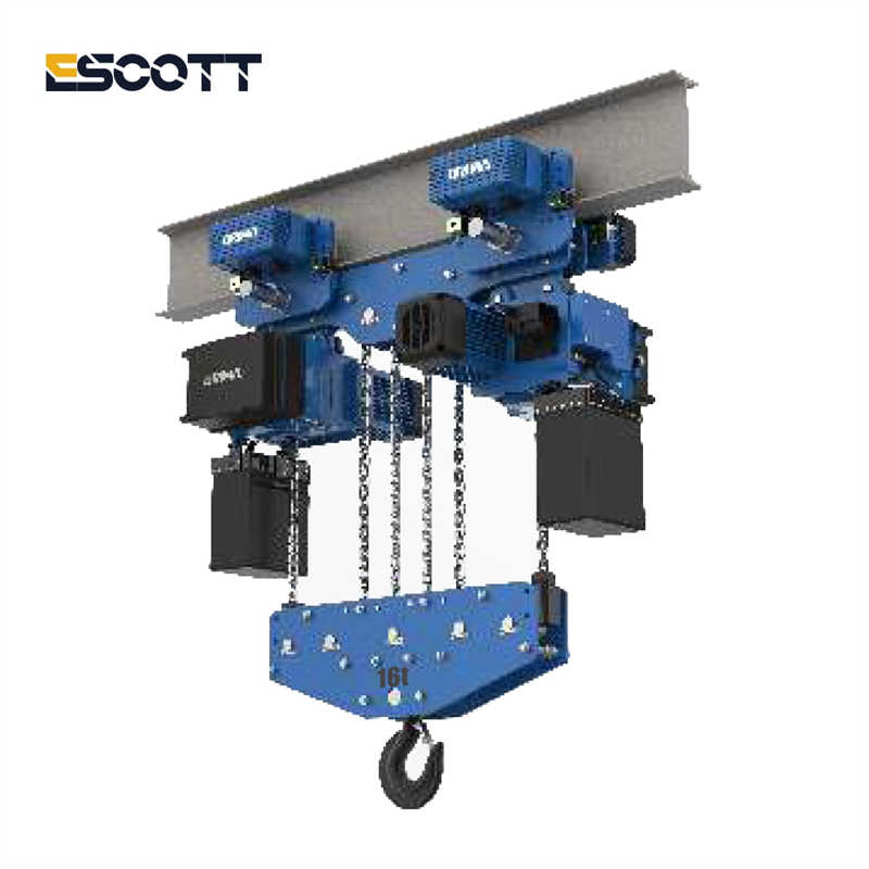 Electric Chain Hoist with Electric Trolley (10T 16T Running)