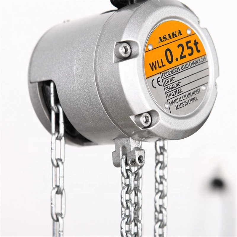 High Quality 250kg Aluminum Chain Hoist with CE Certificate