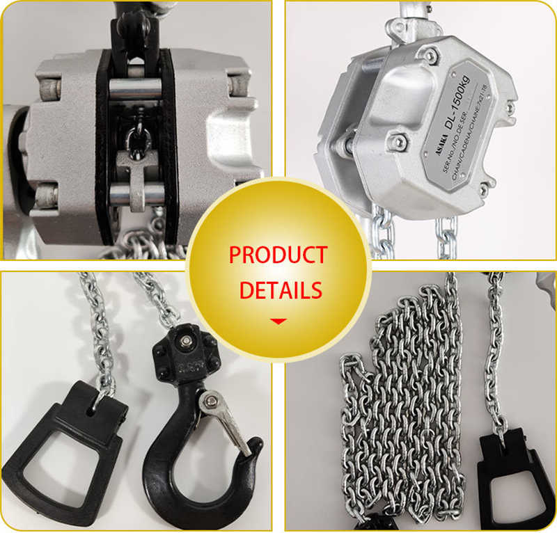 1500kg Aluminium Alloy Hand Lever Chain Block with CE Certificate