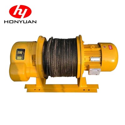 Double Braking Building Crane Hoist Electric Cable Pulling Winch